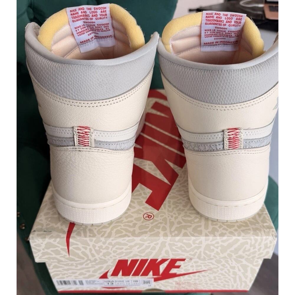 Nike Air Jordan 1 High OG Sail University Red Size 13 DZ5485-160 OG Box DS - Picture 10 of 11